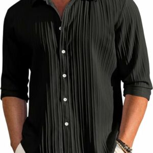 FINIVO FASHION Textured Shirts for Men || Casual Shirt for Men || Shirt for Men|| Men Stylish Shirt || Men Fancy Shirt || Men Full Sleeve Shirt || Plain Shirts for Men
